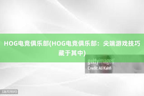 HOG电竞俱乐部(HOG电竞俱乐部：尖端游戏技巧藏于其中)